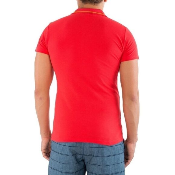 New Just Cavalli Men XXS US/EU 44 Red Tiger Embroidery Classic Polo Shirt Tee  - Picture 4 of 5